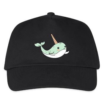 narval - Casquette de baseball Enfant - noir - Devant
