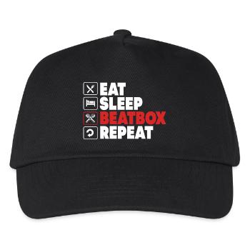 Beatbox - Kinder Basecap - Schwarz - Vorne