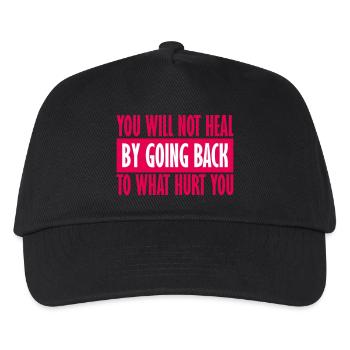 You Will Not Heal Heilung Schmerz Loslassen Neu - Kinder Basecap - Schwarz - Vorne
