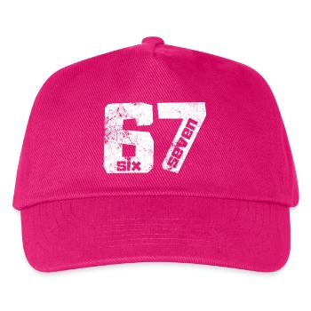 67 Six Sept - Casquette de baseball Enfant - fuchsia - Devant