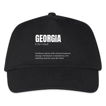 Georgia Charme Geschäftsdynamik - Kinder Basecap - Schwarz - Vorne
