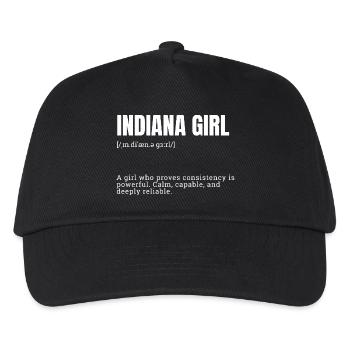 Indiana Girl : Déclaration de faute de frappe constante - Casquette de baseball Enfant - noir - Devant