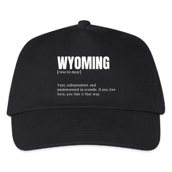Wyoming Bold Terrain Typography - Kinder Basecap - Schwarz - Vorne