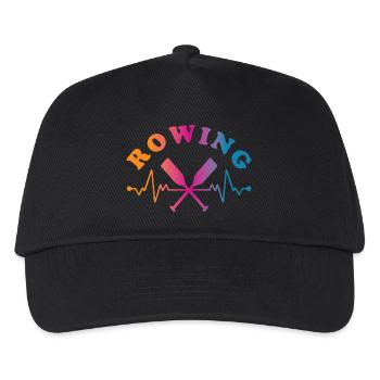 Rowing Wassersport - Kinder Basecap - Schwarz - Vorne