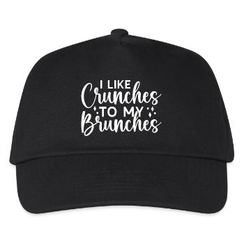 Powerlifting Bodybuilder Like Crunches My Brunches - Kinder Basecap - Schwarz - Vorne