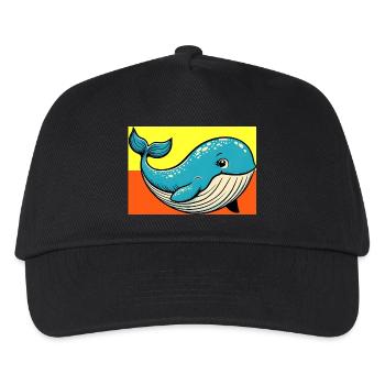 Wal - Kinder Basecap - Schwarz - Vorne