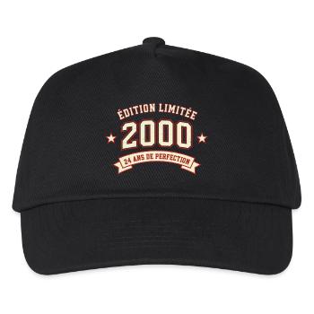 Édition limitée 2000 - 24 ans de perfection - Casquette de baseball Enfant - noir - Devant