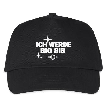 Ich Werde Big Sis - Kinder Basecap - Schwarz - Vorne