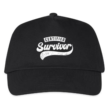 Certified Survivor - Kids’ Baseball Cap - black - Front