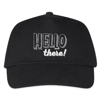 HELLO there! - Kinder Basecap - Schwarz - Vorne