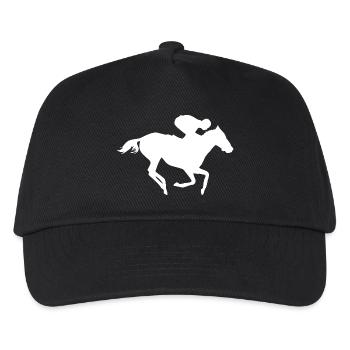 Reiten - Kinder Basecap - Schwarz - Vorne