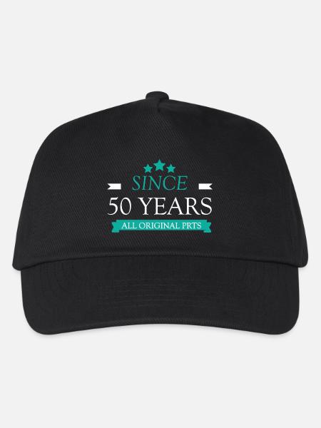 50. Geburtstag, seit 50 Jahren - Kinder Basecap - Schwarz