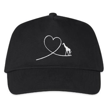 Giraffe Zoo Wilderness Gift Idea - Kids’ Baseball Cap - black - Front