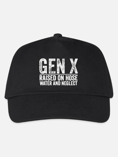 gen x raised on hose water and neglect - Kinder Basecap - Schwarz