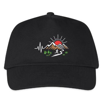 Trail Running - Kids’ Baseball Cap - black - Front