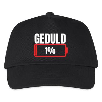 PATIENCE 1% Humorous patience limit in everyday life - Kids’ Baseball Cap - black - Front