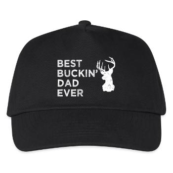 Best Buckin Dad Ever Funny Country Hunting Father - Kids’ Baseball Cap - black - Front
