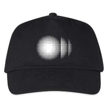 Halbton-Klingel-Sonnenstrahl - Kinder Basecap - Schwarz - Vorne