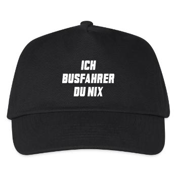 Ich Busfahrer Du nix - Kinder Basecap - Schwarz - Vorne