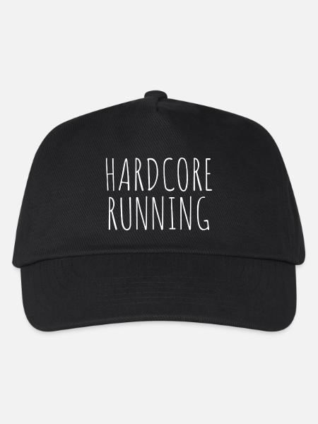 HARDCORE RUNNING - Kinder Basecap - Schwarz