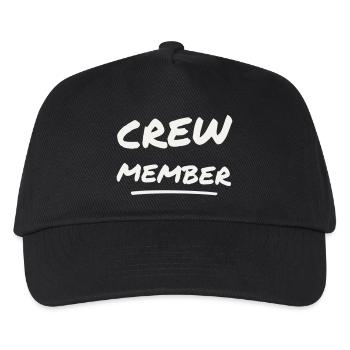 Lettrage au pinceau des membres de l’équipe - Événement du personnel - Casquette de baseball Enfant - noir - Devant
