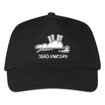 Logo de la licorne morte - Casquette de baseball Enfant - noir - Devant