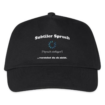 Subtiler Spruch Nerd Humor Design - Kinder Basecap - Schwarz - Vorne