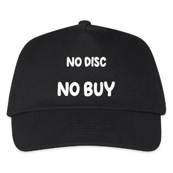 Keine Disc, kein Kauf. - Kinder Basecap - Schwarz - Vorne