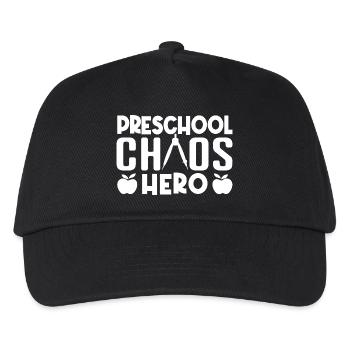 Preschool Teacher Chaos Hero Daycare Teacher - Kinder Basecap - Schwarz - Vorne
