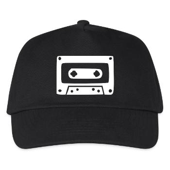 Cadeau vintage cassette rétro des années 80 et 90 - Casquette de baseball Enfant - noir - Devant