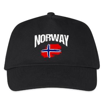 Vacances en Norvège dans les fjords de Norge Voyage en Scandinavie - Casquette de baseball Enfant - noir - Devant