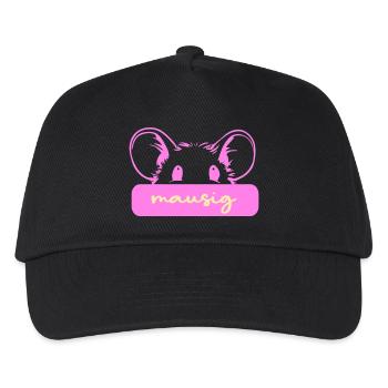 Cute Mouse - Kids’ Baseball Cap - black - Front