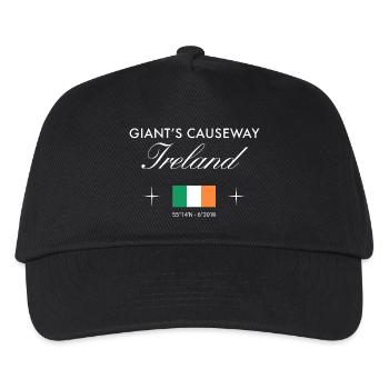 Giant's Causeway Northern Ireland Coordinates Souvenir - Kids’ Baseball Cap - black - Front