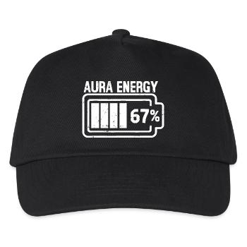 Aura-Energie 67 % - Kinder Basecap - Schwarz - Vorne