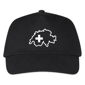 Switzerland - Kids’ Baseball Cap - black - Front