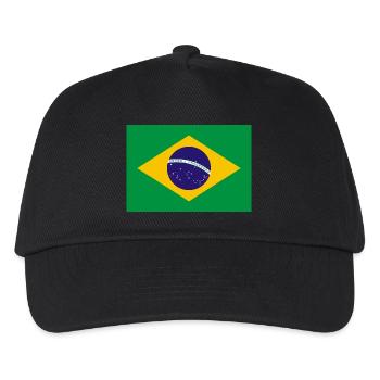 Brazil flag banner - Kids’ Baseball Cap - black - Front