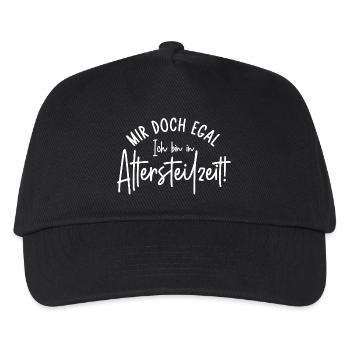 Ruhestand Mir doch egal Ich bin in Altersteilzeit - Kinder Basecap - Schwarz - Vorne