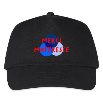 MAÎTRESSE. MERCI. MERCI MAÎTRESSE - Casquette de baseball Enfant - noir - Devant