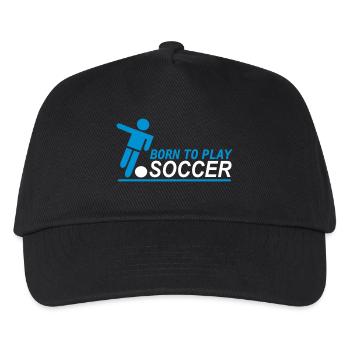 Soccer - Kids’ Baseball Cap - black - Front