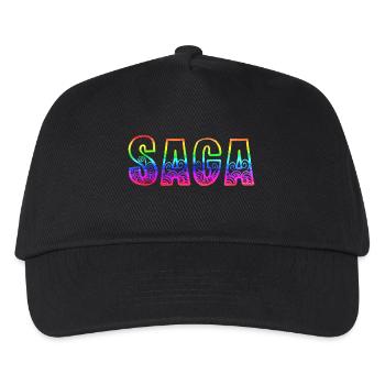saga rs regenbogen - Kinder Basecap - Schwarz - Vorne