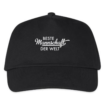 Beste Mannschaft der Welt - Kinder Basecap - Schwarz - Vorne