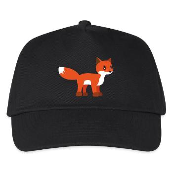 Fuchs - Kinder Basecap - Schwarz - Vorne