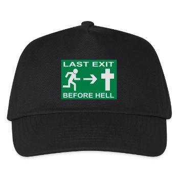 Last Exit... - Kinder Basecap - Schwarz - Vorne