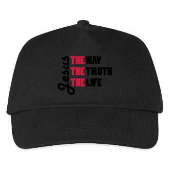 Jesus - way, truth, life - Kids’ Baseball Cap - black - Front