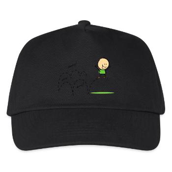 Frühling - Kinder Basecap - Schwarz - Vorne