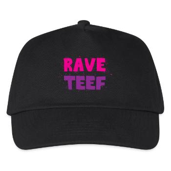 Rave teef - Kids’ Baseball Cap - black - Front