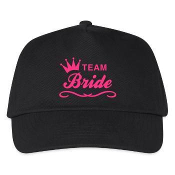 Team Bride - Kinder Basecap - Schwarz - Vorne