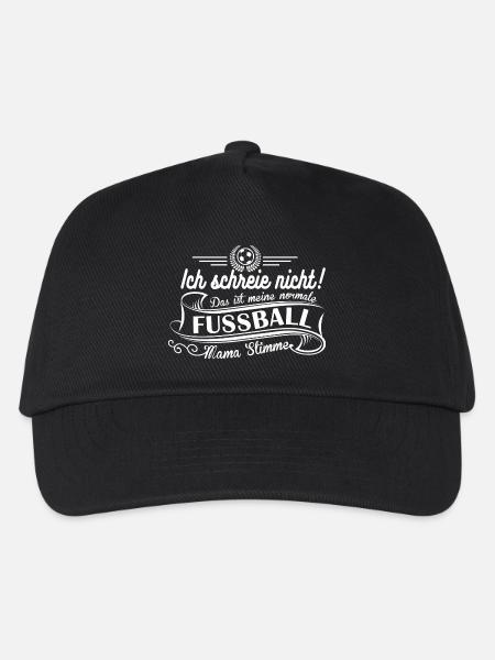 Fußball Mama Stimme - Kinder Basecap - Schwarz