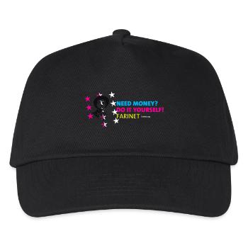 Farinet DIY Horizontal - Kids’ Baseball Cap - black - Front
