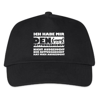 Rettungsdienst - Kinder Basecap - Schwarz - Vorne